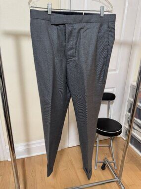 Thom Browne High Waisted Grey Trousers, size 2